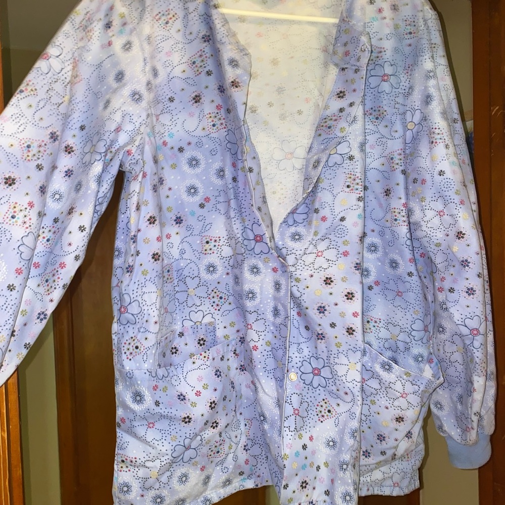 Scrub jacket.